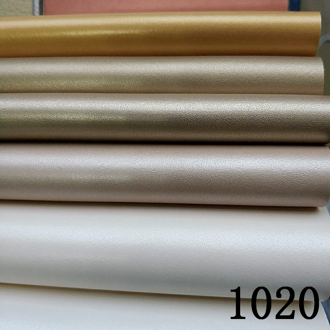 Source factory wholesale semi-PU sixteen-color plain texture soft and hard wrapped background wall decoration leather sofa sliding door leather in stock pic 5