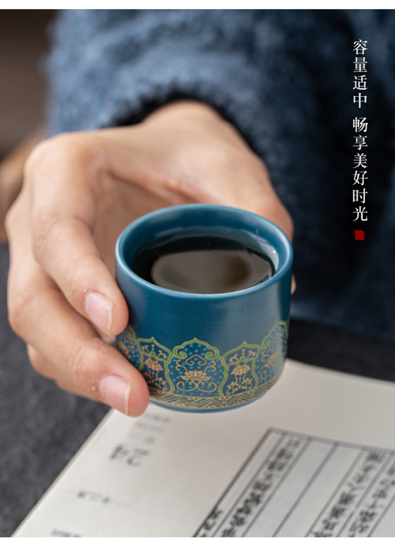 Tea set, home living room gift box, modern and simple kung fu ceramic teapot, tea tray and tea cup complete set pic 13