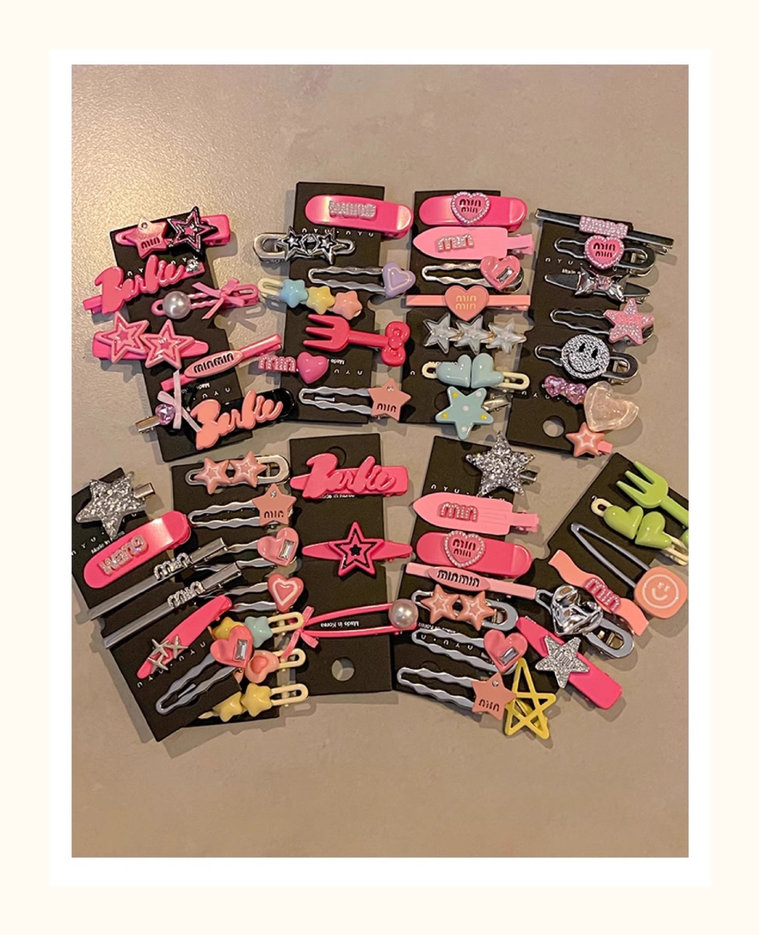 甜酷辣妹y2k星星发夹女ins轻奢侧边夹鸭嘴夹简约百搭碎发发卡头饰详情36