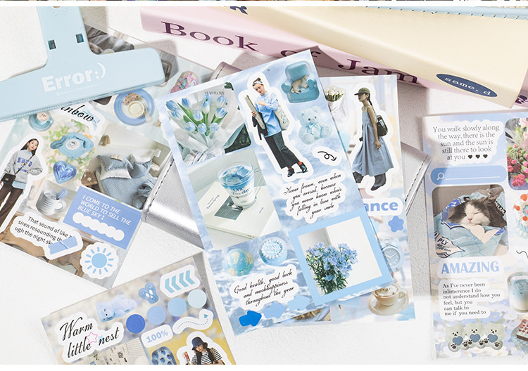 语闲切模贴纸书 漫游未完结系列 盐系古早风素材手帐谷子咕卡拼贴详情16