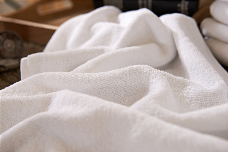 Factory supply of 16-count spiral plain woven pure cotton hotel towels, beauty salon bath towels, hotel and homestay wholesale square towels pic 14