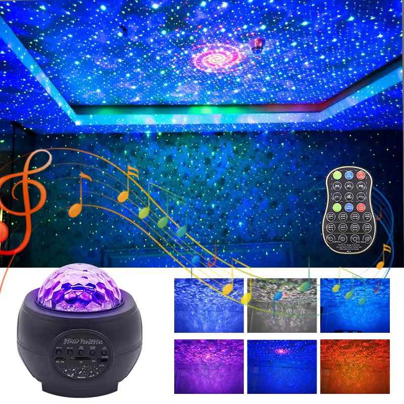 New LED seven-color rotating magic ball KTV home Christmas festival DJ dance atmosphere stage light flash pic 3
