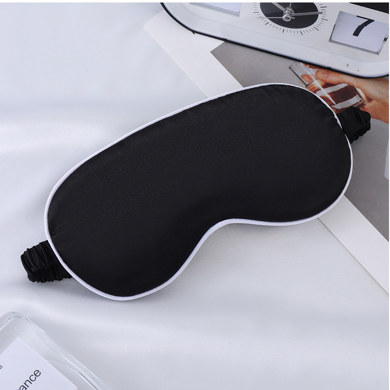 眼罩仿真丝双面桑蚕丝遮光睡眠眼罩加印logo户外出行必备现货批发详情62