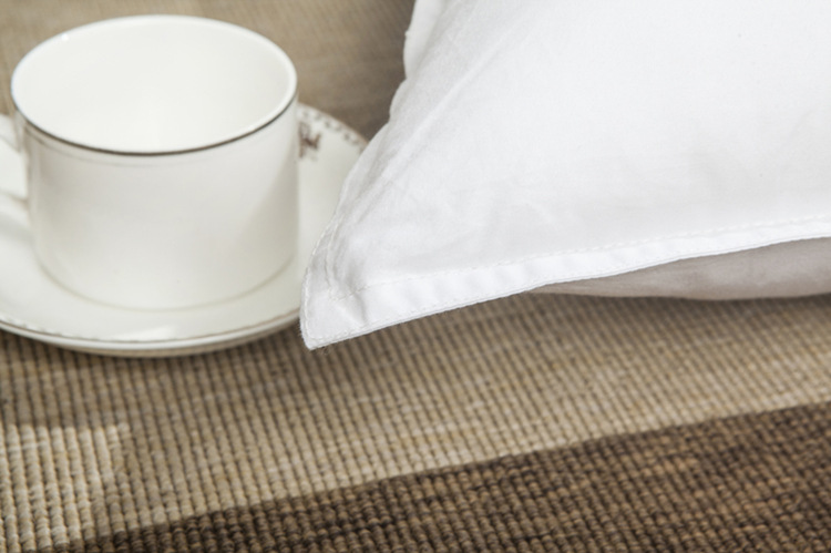 Wholesale five-star hotel pillow cores made of all-cotton feather velvet, adult single-person student neck protection pillows pic 4