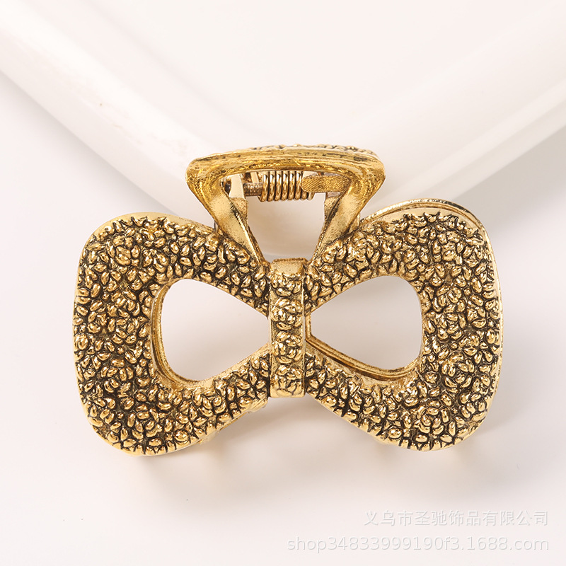 Cross-border korean version alloy plating hairpin tarjeta de pelo simple influencer mujer pelo agarrar moda versátil chao-chan liu clip pic 22