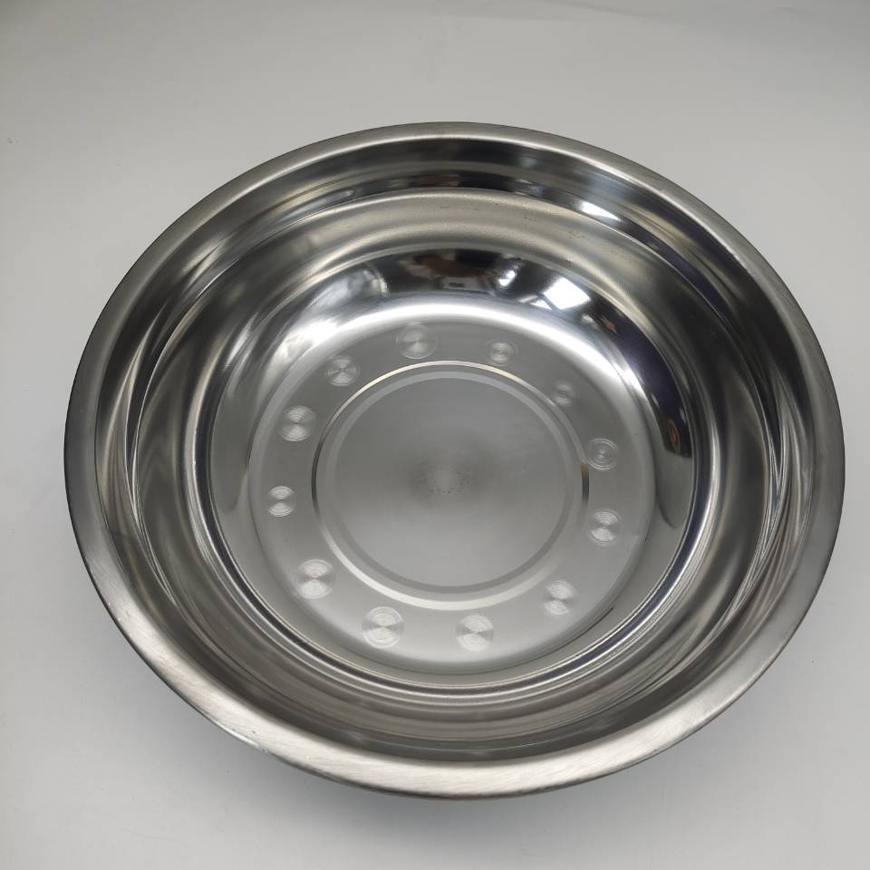 High-quality stainless steel basins, round soup basins, stainless steel tableware, vegetable basins, household stainless steel kitchenware, 2-yuan supply in Yiwu pic 26