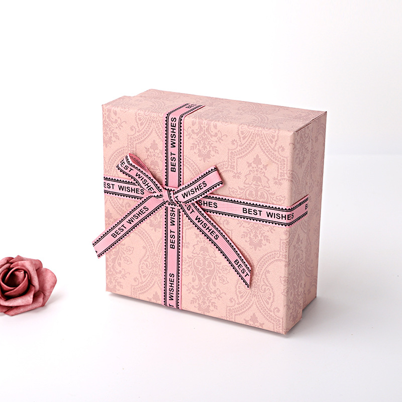 高端轻奢粉红礼物盒女神节伴手礼盒情人节礼品盒神秘紫色口红礼盒详情20