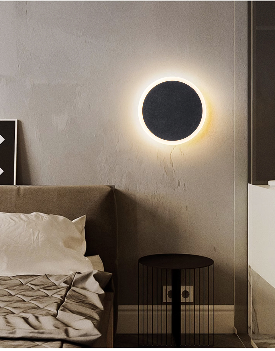 Nordic minimalist led wall lamp ajuste toque moderno dormitorio lámpara de cabecera pasillo salón fondo lámpara cálida decoración pic 8