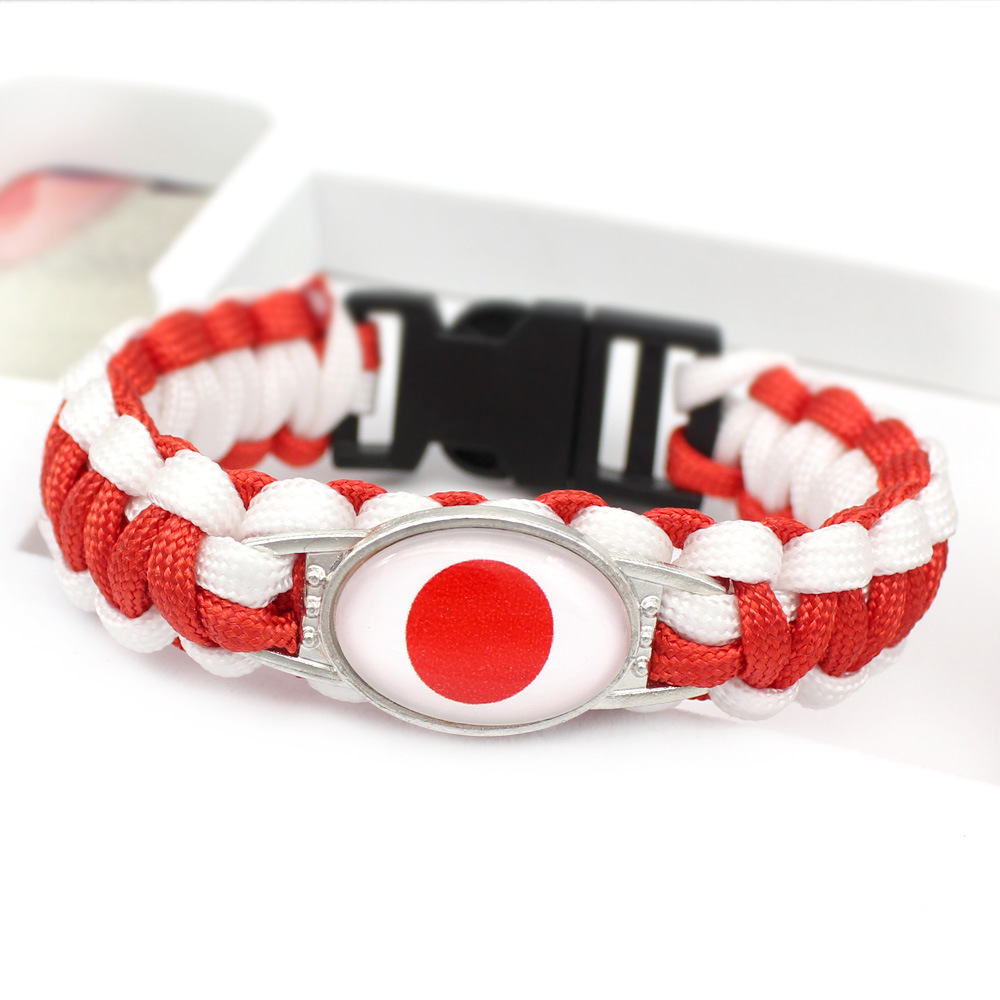 世界各国国旗手环 委内瑞拉 巴拉圭  国旗伞绳编织手链详情34