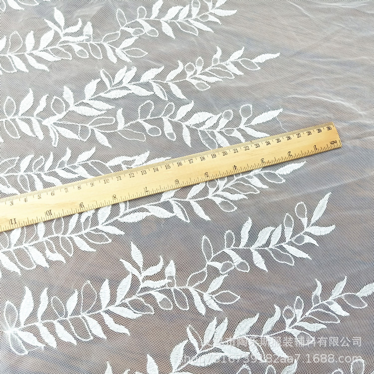 Factory direct sales of lace, polyester mesh, water-soluble lace, double-sided lace, leaf hollowed-out clothing accessories, embroidery lace pic 6