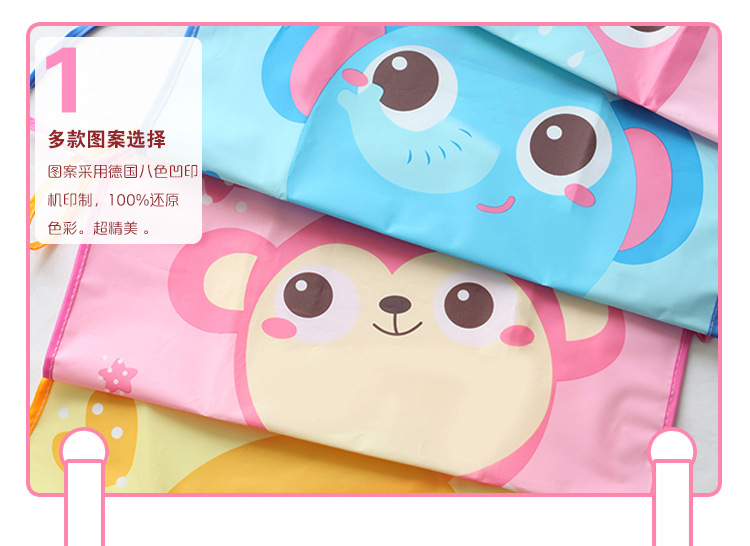 Дети носят водонепроницаемые передники, дети без рукавов и с рукавами для рисования, водонепроницаемые паранджи для детского сада pic 5