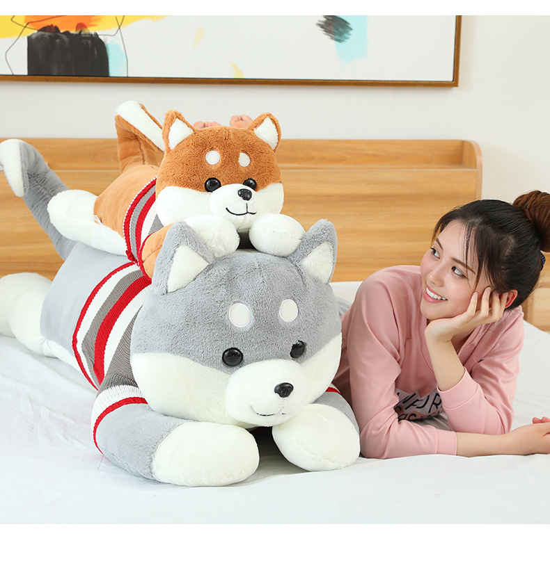 Factory direct supply of Shiba Inu plush toys, Pappa Dog throw pillows, long pillows, bed dolls and cute stuffed toys wholesale pic 18