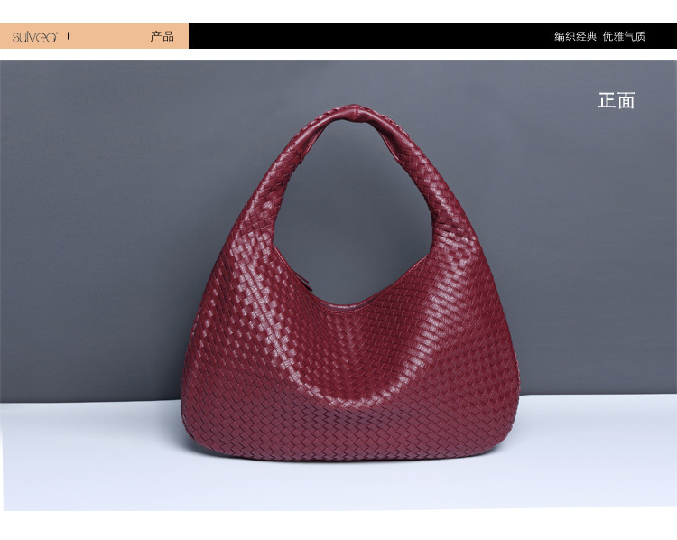 2023新款月牙女包全手工编织手提饺子包时尚百搭欧美风单肩腋下包详情15