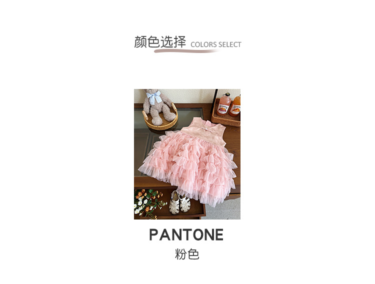女童连衣裙夏季2024新款儿童裙子无袖蓬蓬纱裙宝宝夏装洋气公主裙详情6