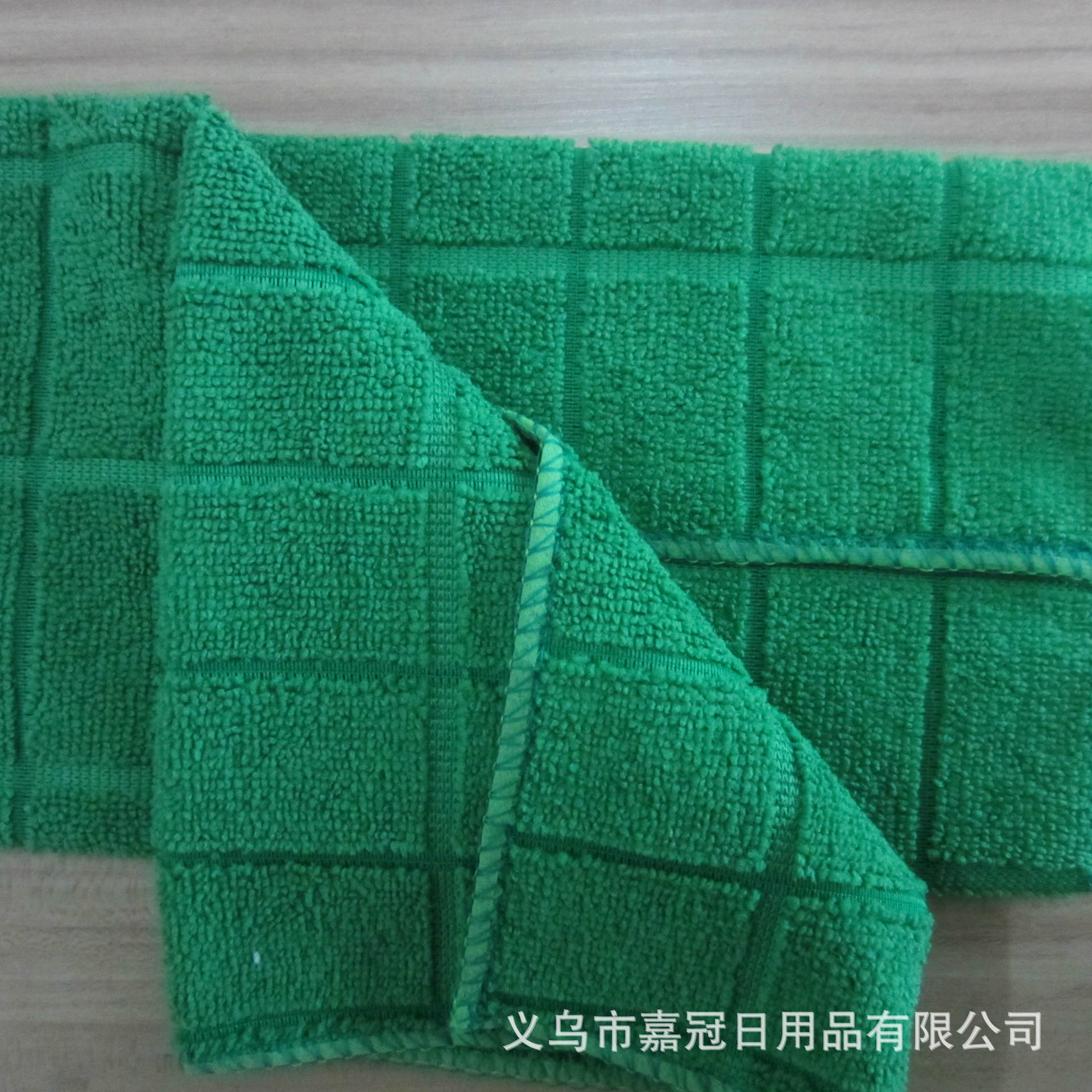 High-quality plain thickened checkered microfiber dishcloths and non-stick dishcloths for kitchen cleaning pic 6