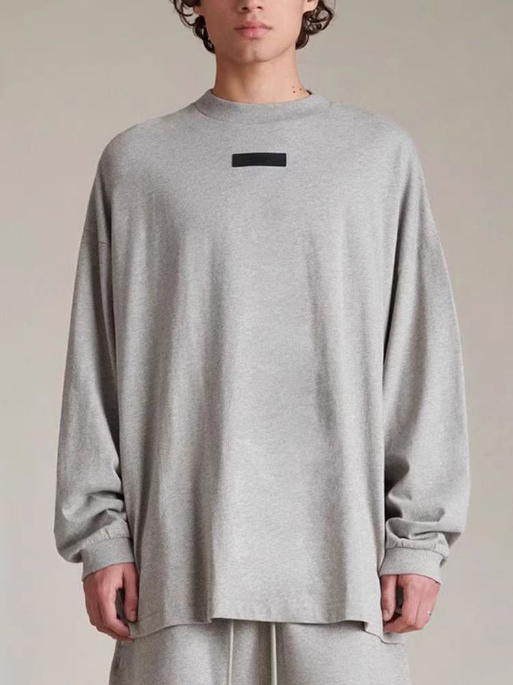正确版本24SS FEAR OF GOD FOG复线ESSENTIALS春秋宽松长袖打底衫详情5