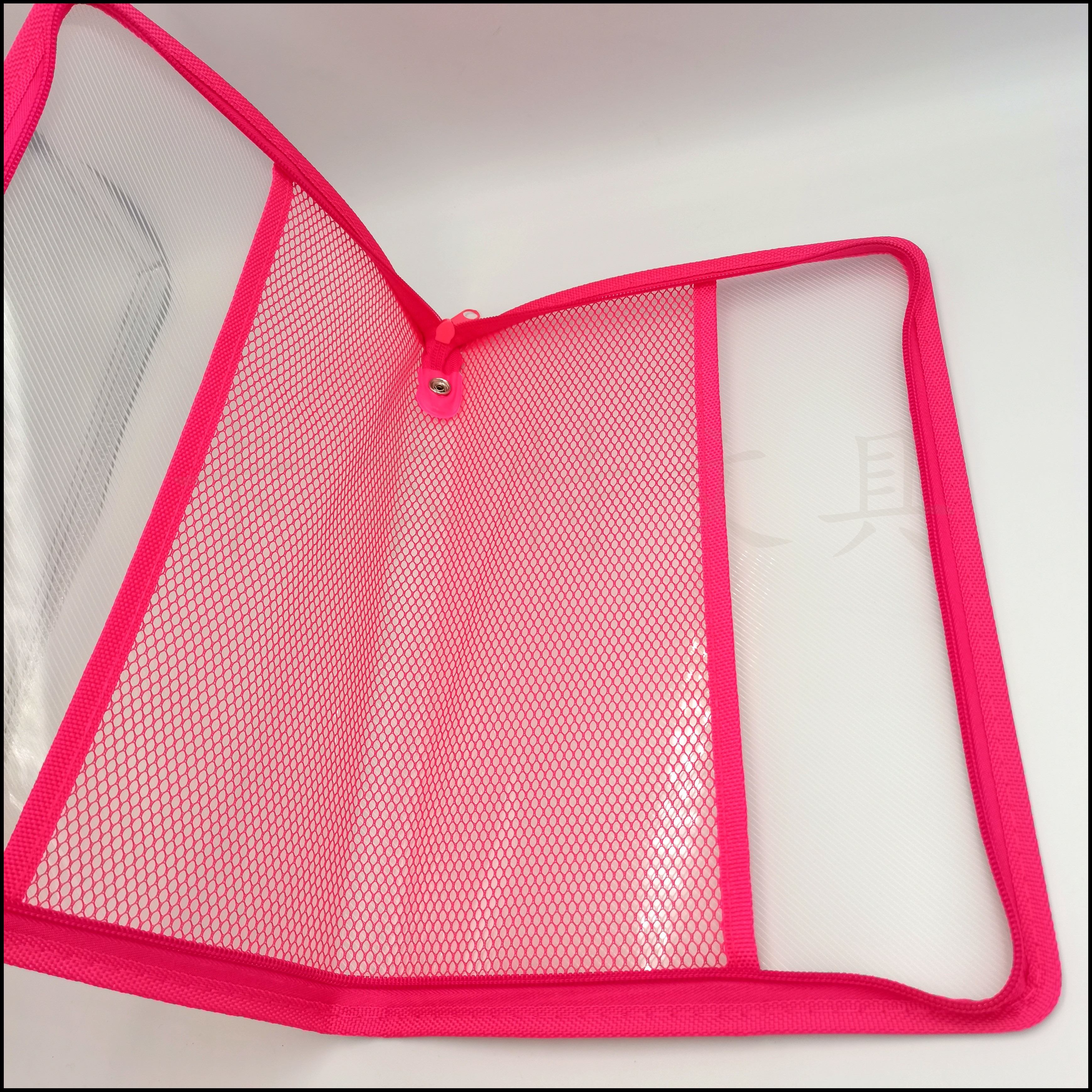 A4 transparent zipper file bag, office materials bag, folder factory direct sales, mixed color edge classification storage bag, folder file box pic 6