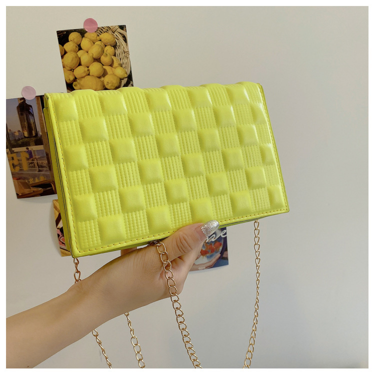 网红手提包包2021新款时尚单肩女包休闲感洋气斜挎简约ins链条包详情41