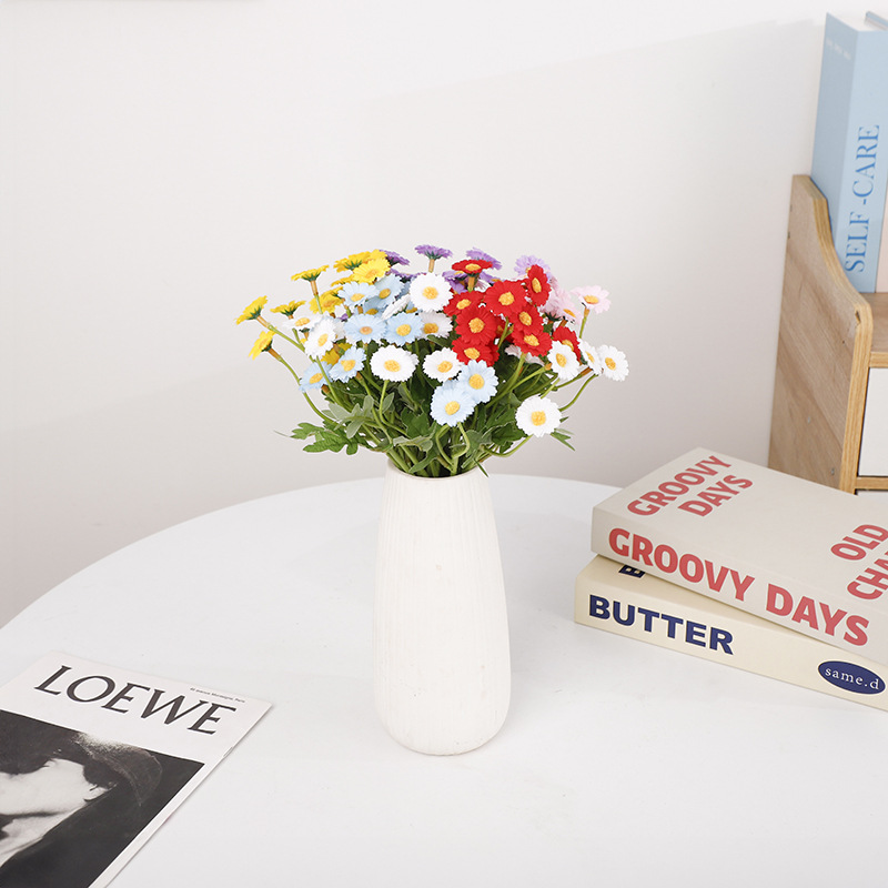 新款11头仿真小雏菊ins网红小清新雏菊仿真花假花 家居桌面装饰仿详情1