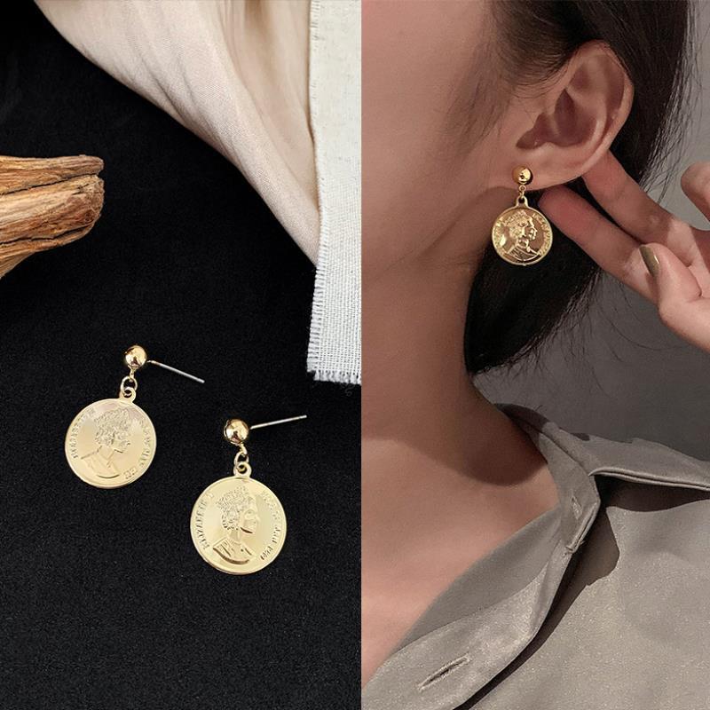 925银针复古耳环几何金属耳钉小众气质高级感爆款百搭耳饰批发详情3