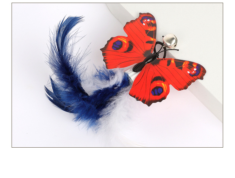 Pet supplies, pet supplies, pet toys, pendants, feather butterflies, cat toys, self-entertainment toys, feather butterflies, cat toys pic 14