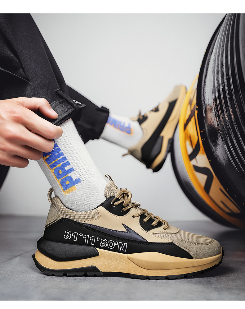 春季新款老爹鞋透气网布运动潮鞋四季休闲旅游男鞋增高时尚百搭详情10