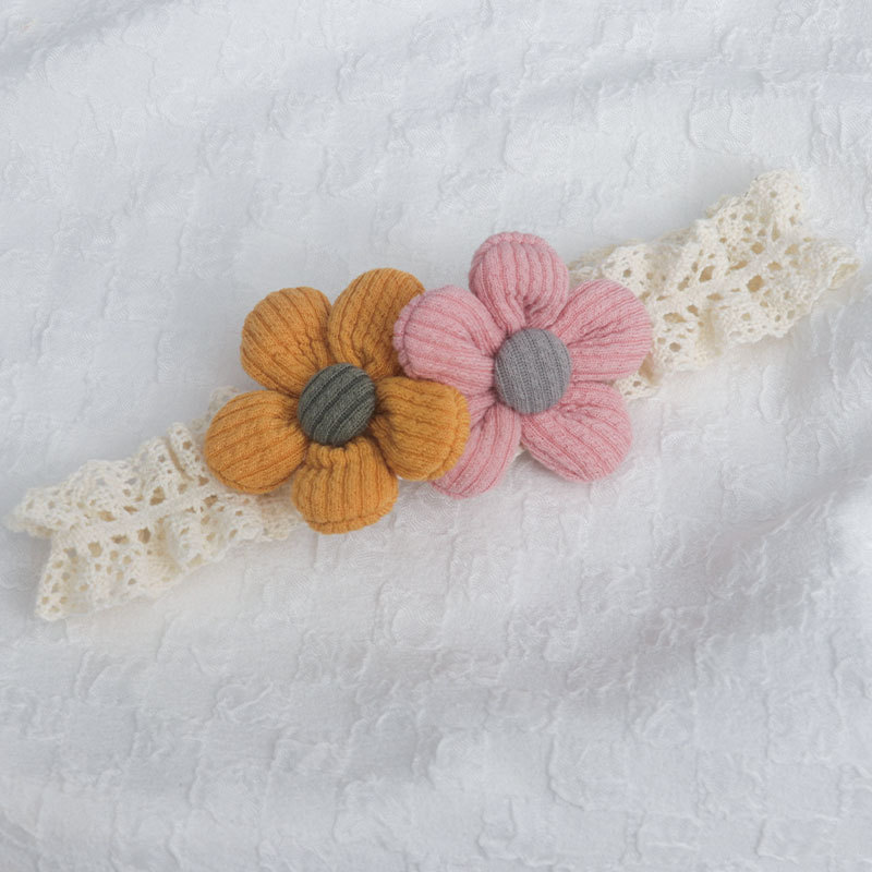 Keai baby hair band, baby girl fontanelle cap, hair flower, hair accessory, newborn hair band, first birthday head accessory, bow pic 2