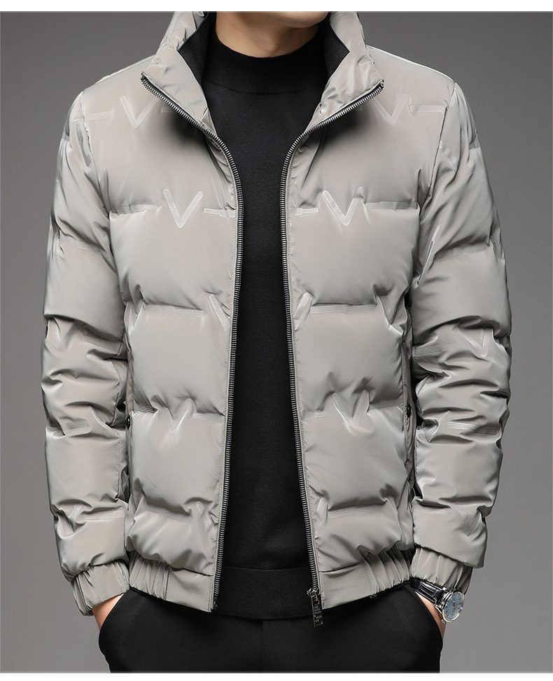 羽绒服男士外套短款立领修身白鸭绒潮流轻薄帅气冬季新款外套男士详情8