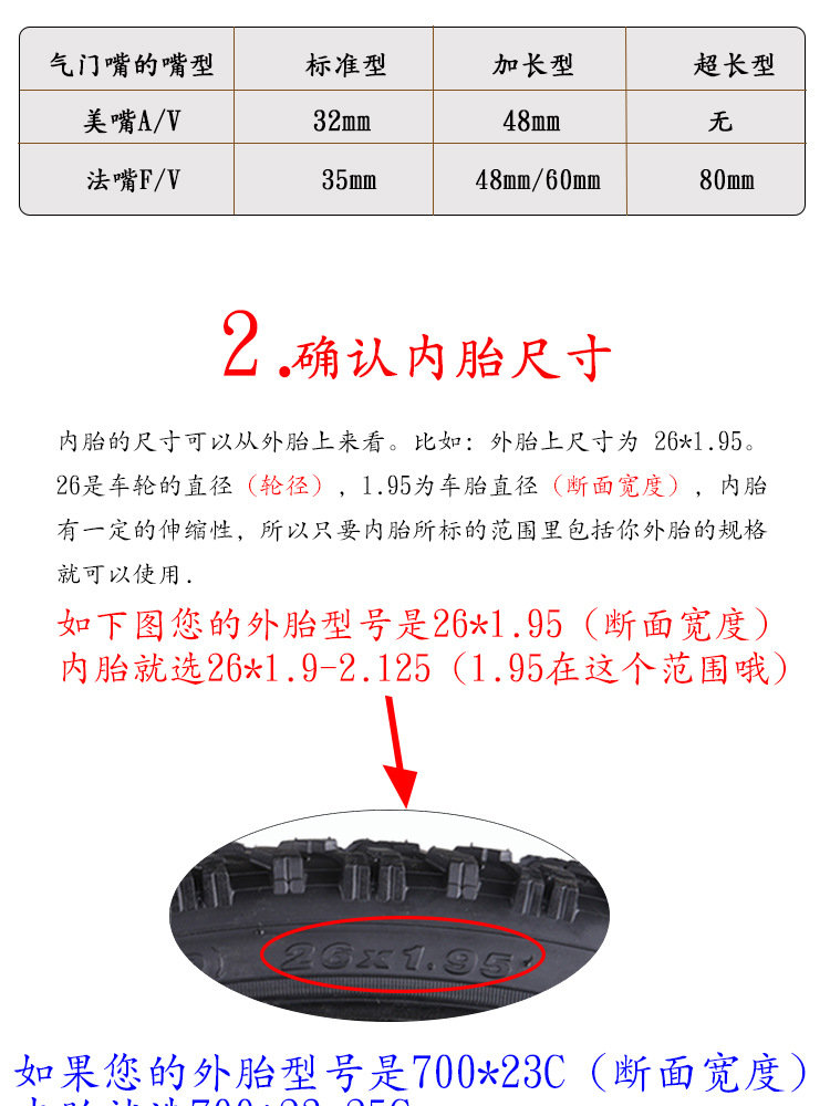 Zhengxin bicycle inner tube 12 16 20 24 26 27.5-inch 700C 29-inch 1.95 Mountain road bike pic 12