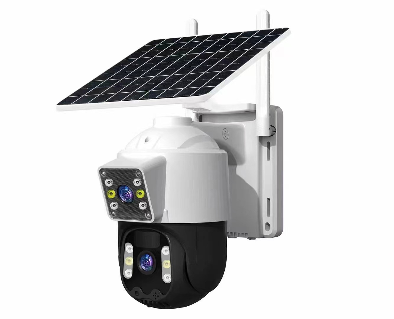 V380 solarcctv camera for home mobile phone remote dual-lens outdoor 4g solar monitoring pic 22