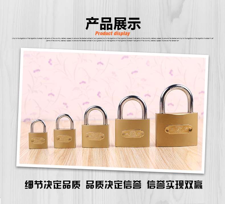 【 Factory Direct Supply 】 Full-opening padlock, copper-like padlock, single-opening multi-specification lock head, household watch box lock, small padlock pic 14