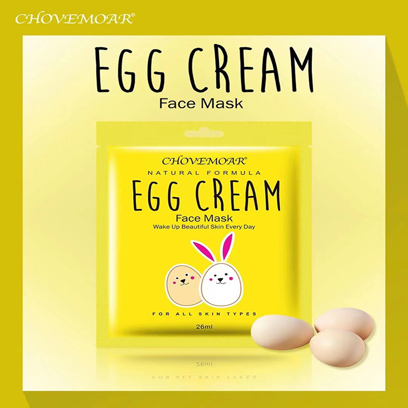 初默鸡蛋面膜系列水果贴片面膜补水保湿滋润肌肤外贸出口批发详情2