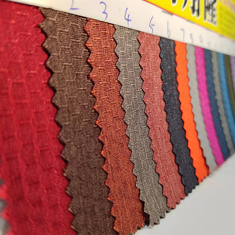 Factory stock: Football grid, honeycomb grid, cationic PU waterproof fabric, Oxford cloth, schoolbag fabric, luggage materials pic 27