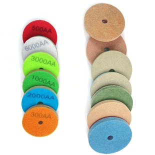 加工定制4.5寸水磨片石材抛光片 大理石英石打磨翻新角磨机抛光片详情3