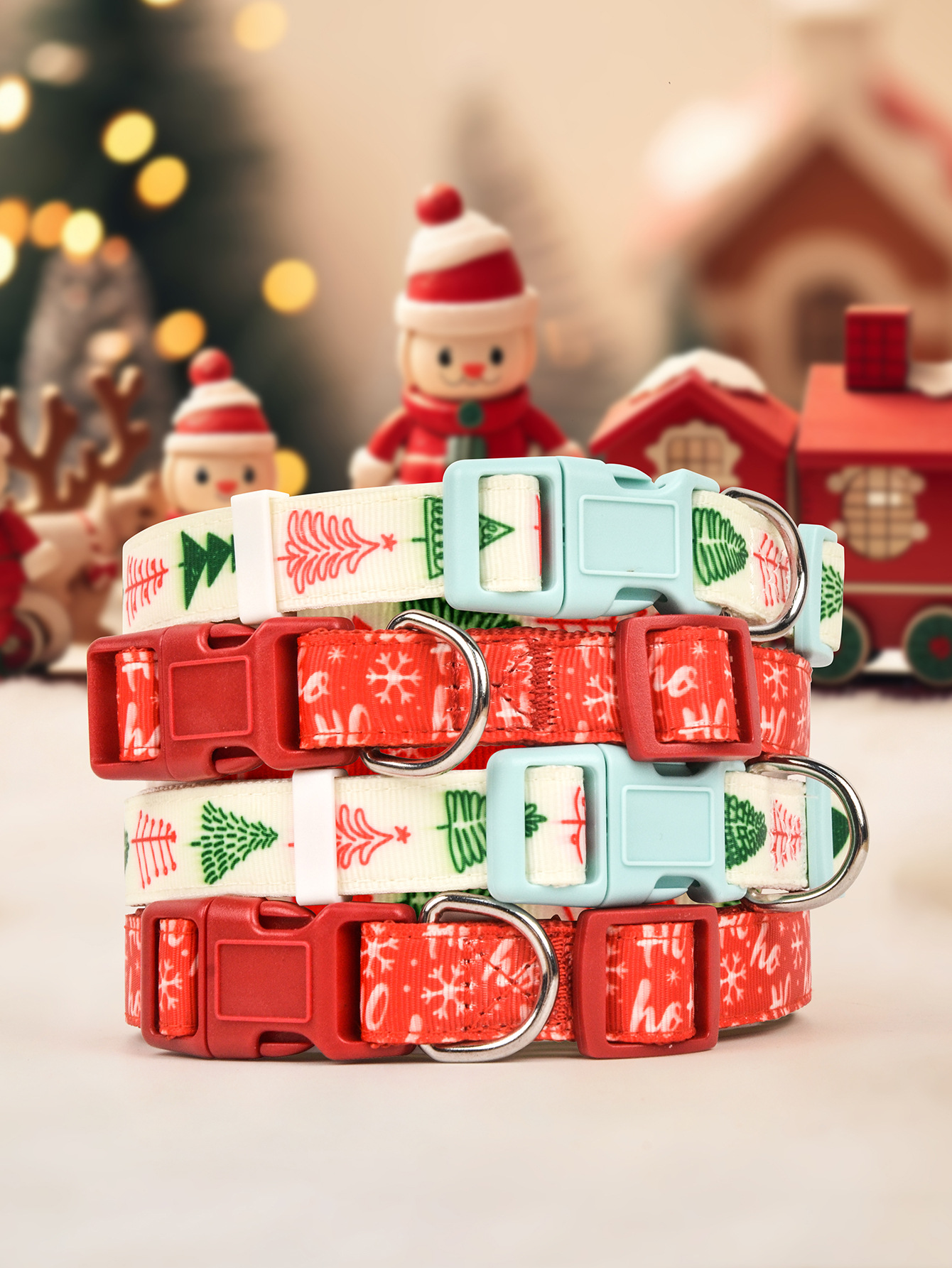 跨境新款宠物用品圣诞节系列猫咪宠物狗狗项圈圣诞宠物狗脖圈详情11