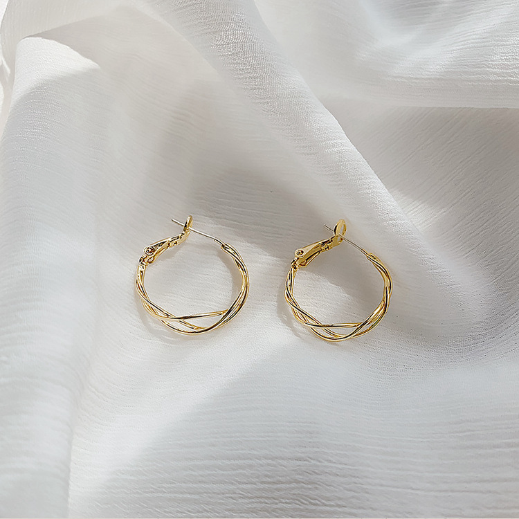 925银针复古耳环几何金属耳钉小众气质高级感爆款百搭耳饰批发详情20