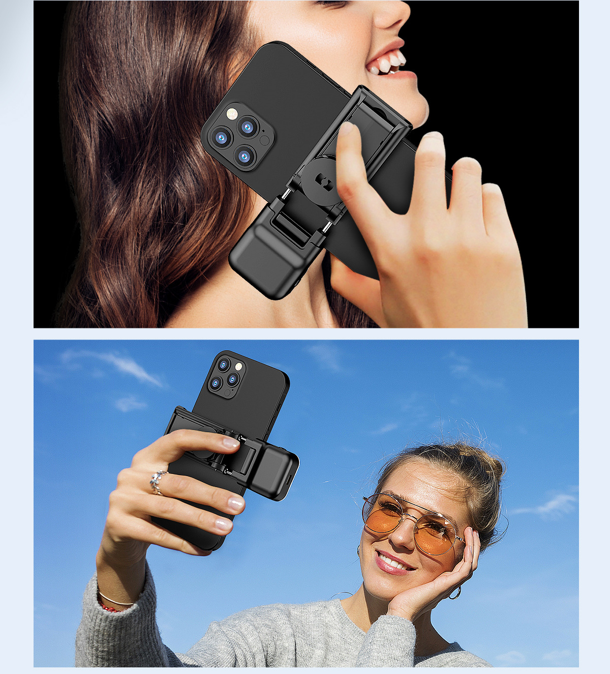 Mini handheld Douyin live streaming all-in-one desktop tripod with extended Bluetooth selfie stick and fill light for mobile phones pic 15