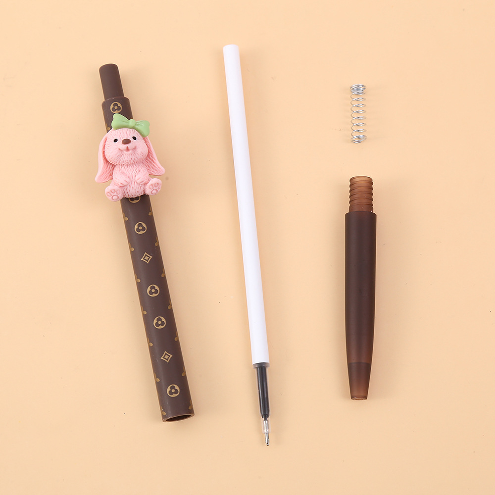 Zhongfan Box set Trendy pet Press Gel Pen 0.05m Cartoon Card Love Signature Pen, a pen for primary school students to write and take exams pic 12