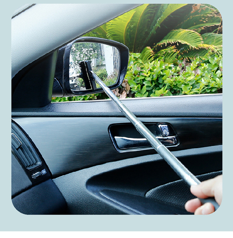 汽车后视镜刮水器不锈钢刮水板多功能玻璃清洁刷车用伸缩雨刮器详情9