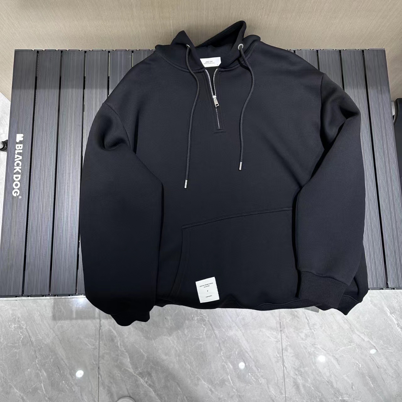 韩国货UUS高品质设计师款连帽卫衣男士2023秋装拉链长袖上衣23899详情2