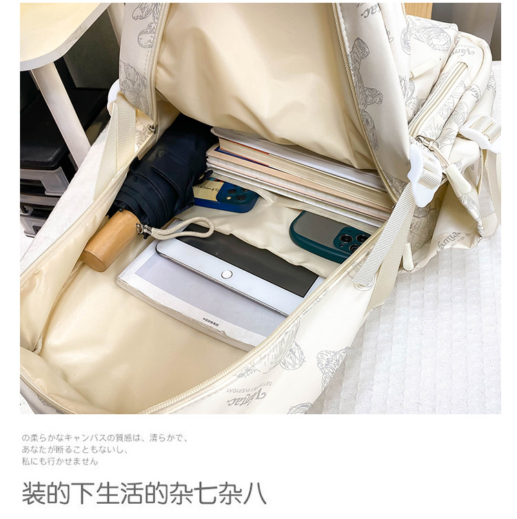 大容量新款双肩包时尚出行男女背包大学生中小学生书包批发详情41