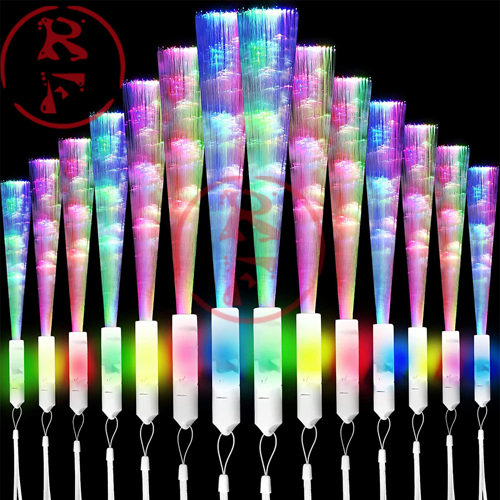 Colored optical fiber fluorescent sticks, led bars, festival parties, wedding props, concert led light-emitting optical fiber sticks pic 14