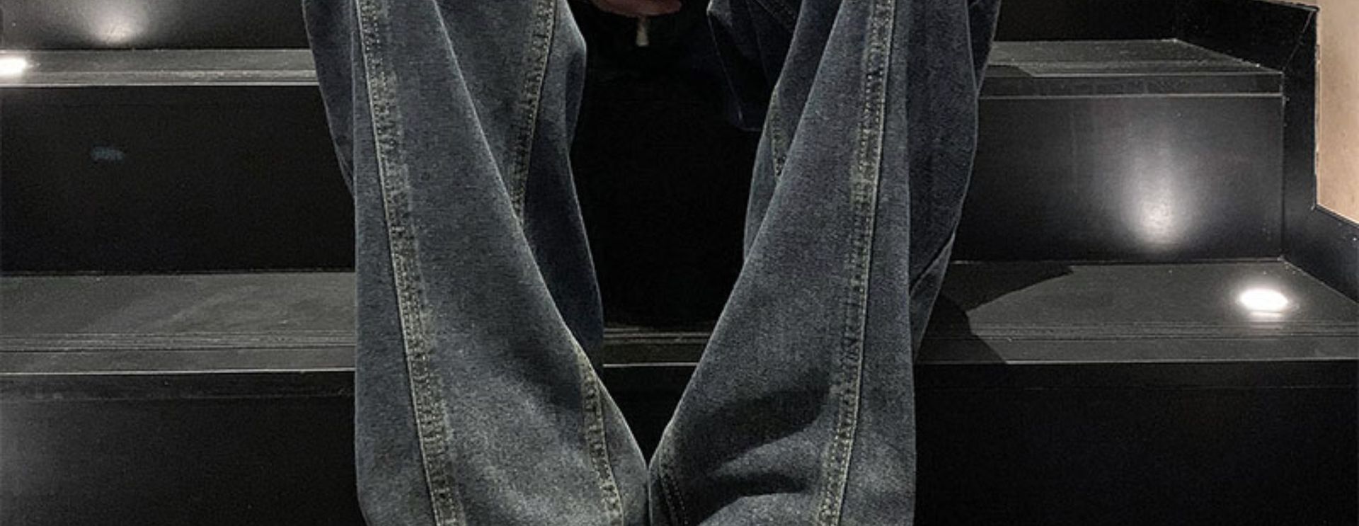 复古做旧直筒牛仔裤男士痞帅宽松休闲潮流简约青少年阔腿长裤详情11