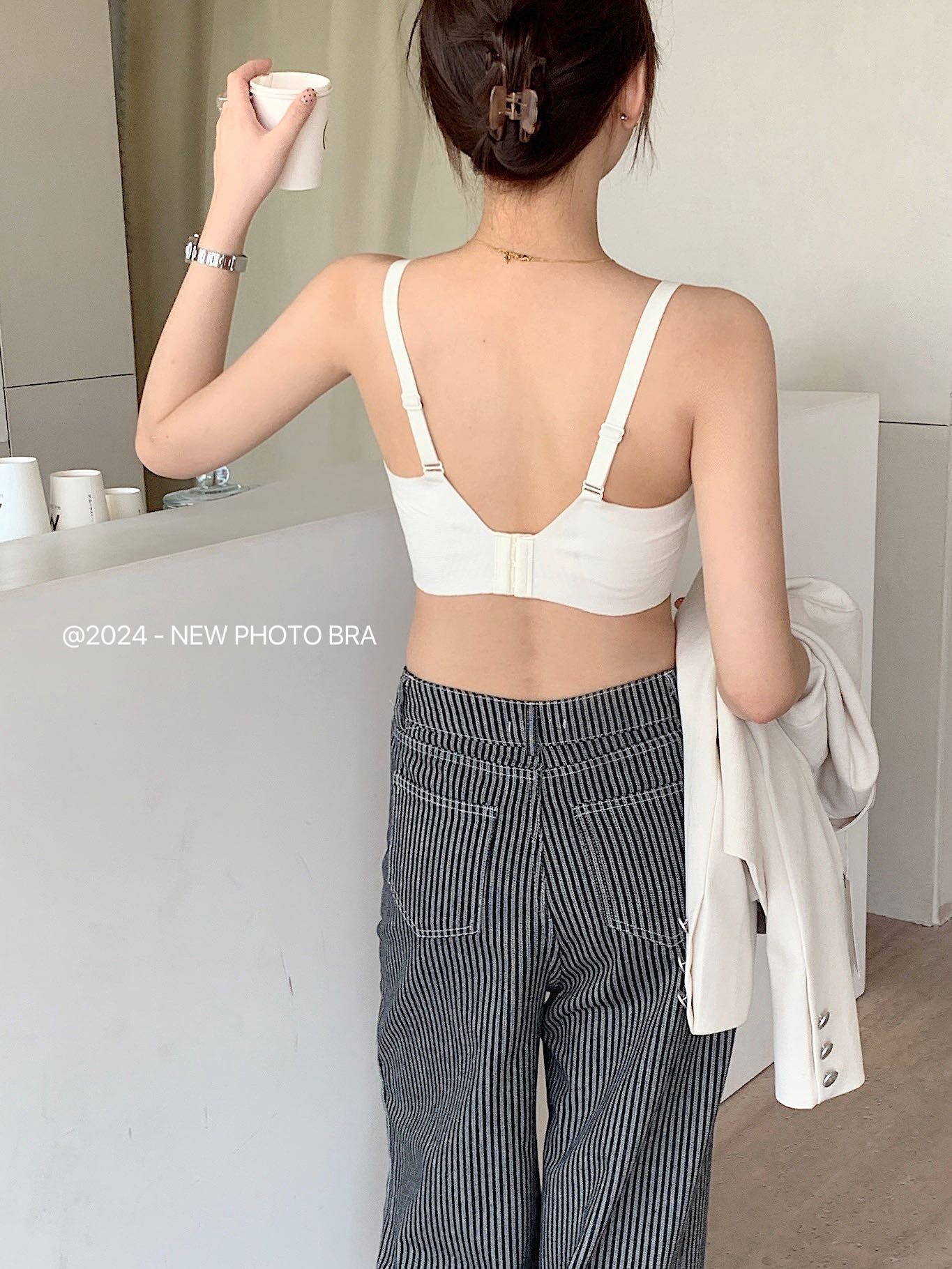 This autumn and winter warming, hair-smoothing, lifting, soft support bra, seamless underwear, comfortable gathering, skin-friendly, breathable, and frameless bra pic 6
