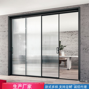 Supplying narrow-frame aluminum alloy swing doors in stock, kitchen glass, bathroom doors, bedroom, toilet doors, and bathroom doors factory pic 11