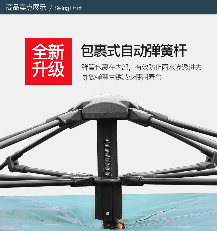 Tianshan Camel 3-4 person fully automatic quick-opening false double-layer tent, camping tent, sun protection tent manufacturer wholesale pic 6