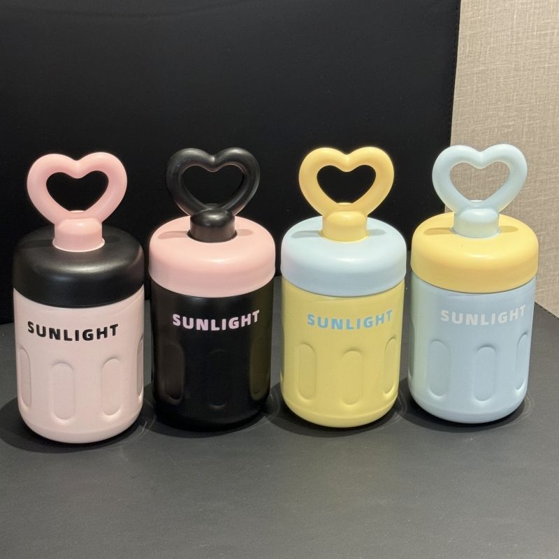 316不锈钢咖啡杯爱心提手夏季保冷外带水杯ins风保温杯女生高颜值详情2