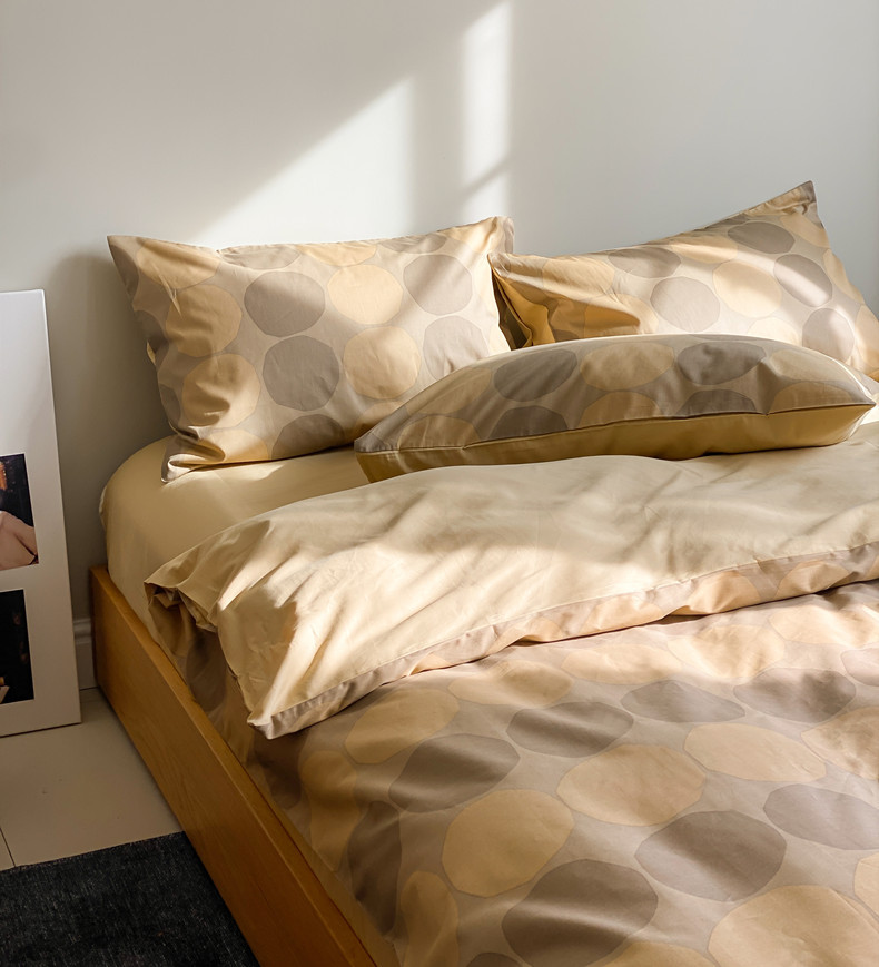 轻复古日式印花纯棉四件套明亮温馨可爱图案40支性价比单双人床品详情18