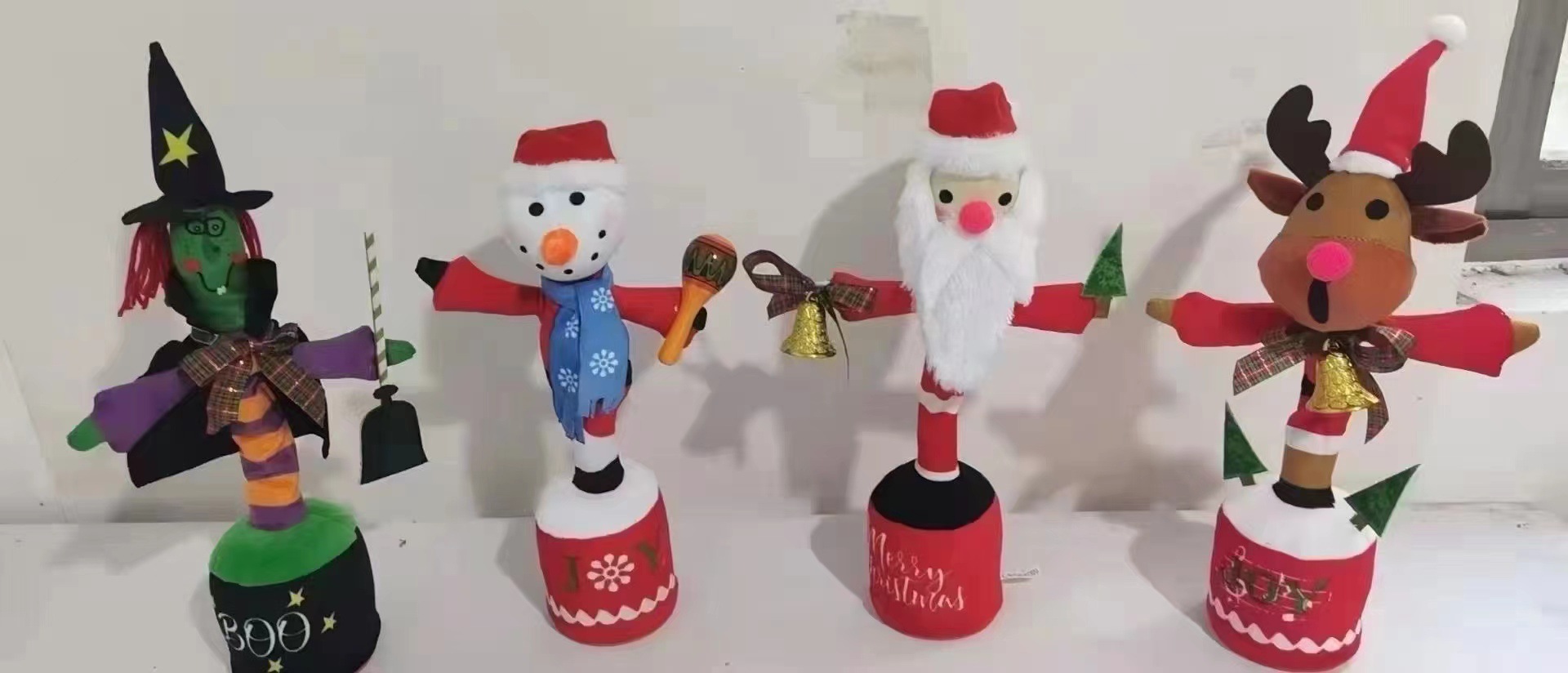 Cross-border electric charging recording, swaying, imitating singing, Santa Claus, Christmas tree dancing, cactus, plush toys pic 6