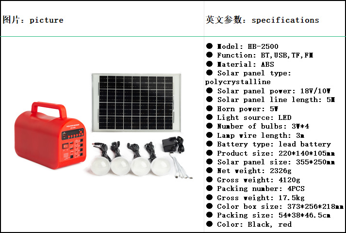 Solar lamps, household small system lighting, tent emergency camping lamps, portable outdoor power generation small system lamps pic 31
